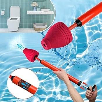 Air Drain Cleaner Multifunctional High Pressure Toilet Plunger Durable Strong Resilience Toilet Pipe Plunger Convenient Sewer Dredging Plunger Kitchen Sink - image 4