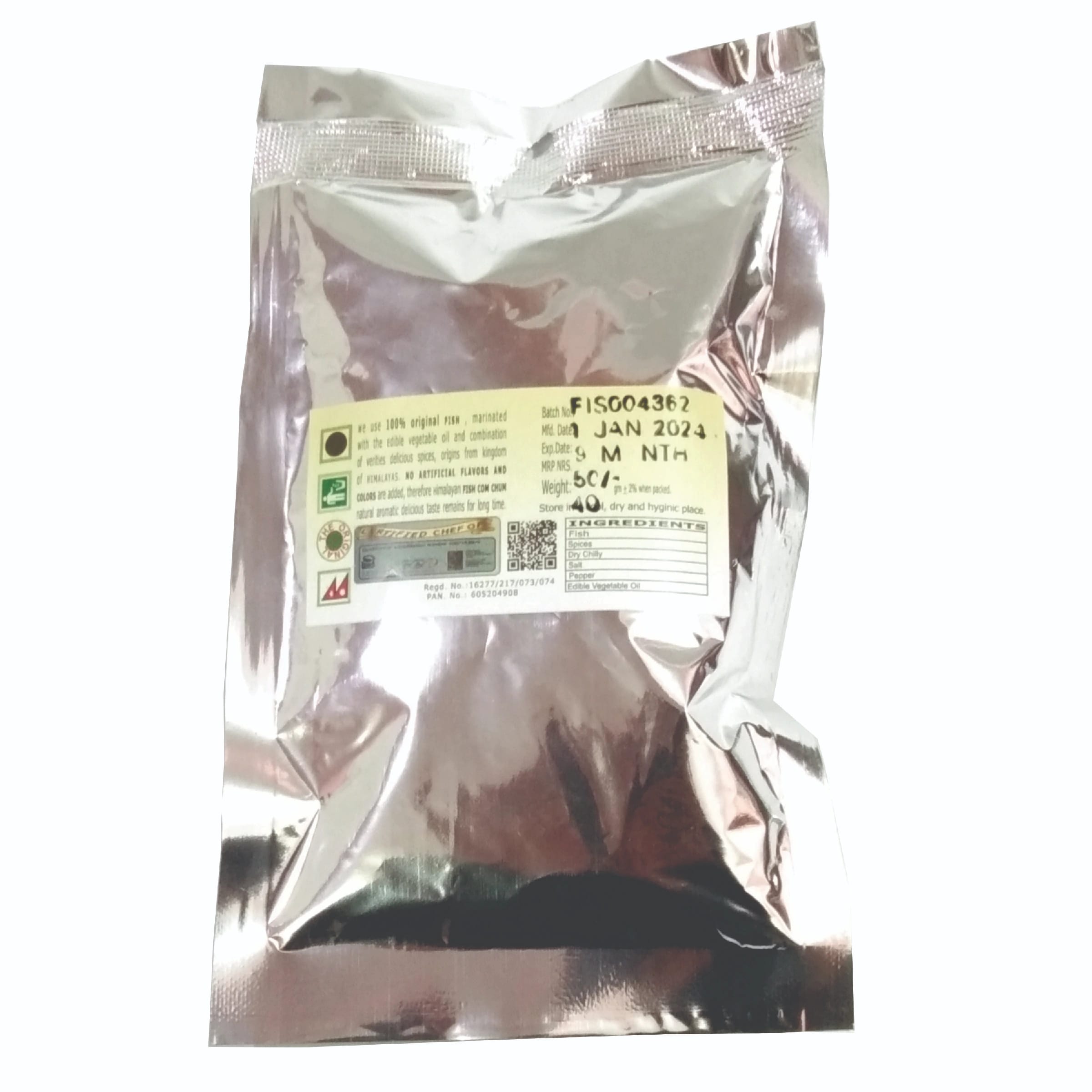 Himalayan Food Products Fish Achar 40gm Orange Spicy Tasty Juicy Pickle Com Chum - image 2