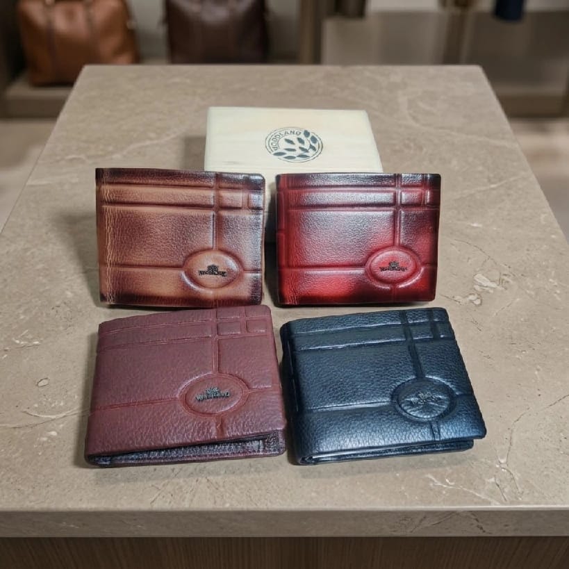 Premium Smooth Finish Woodland Box Pack Leather Men'S Wallet - image 2