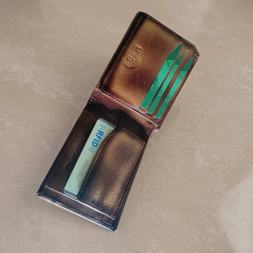 Premium Smooth Finish Woodland Box Pack Leather Men'S Wallet - image 3