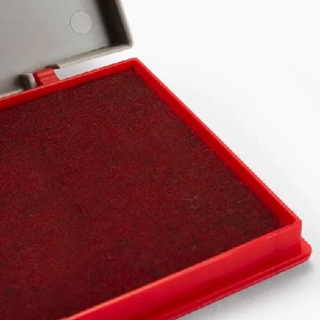 Red Stamp Pad For All Types Of Stamps - image 4