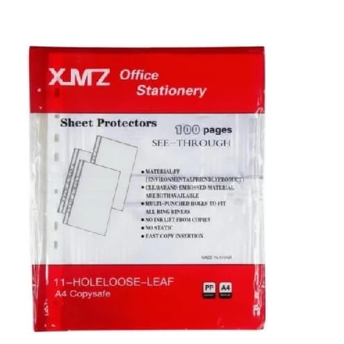 Sheet Protectors For Ring Binder Page Protectors, Clear Sheet Protectors Fits Standard 8.5 X 11 Paper, Reinforced 11 Hole Design - image 1