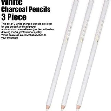 White Charcoal Pencil Set Of 3 For Sketching, Drawing And Other Artistic Work - image 5