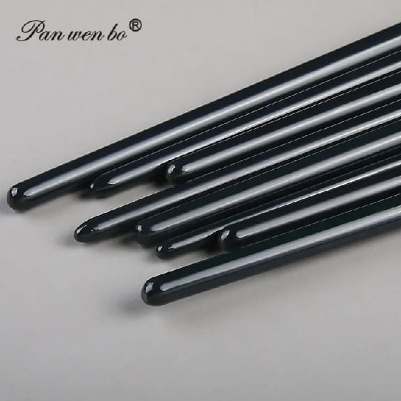 Panwenbo Professional 12-Piece Paint Brush Set Wooden Handle Nylon Hair For Acrylic Oil & Watercolor Painting - image 4