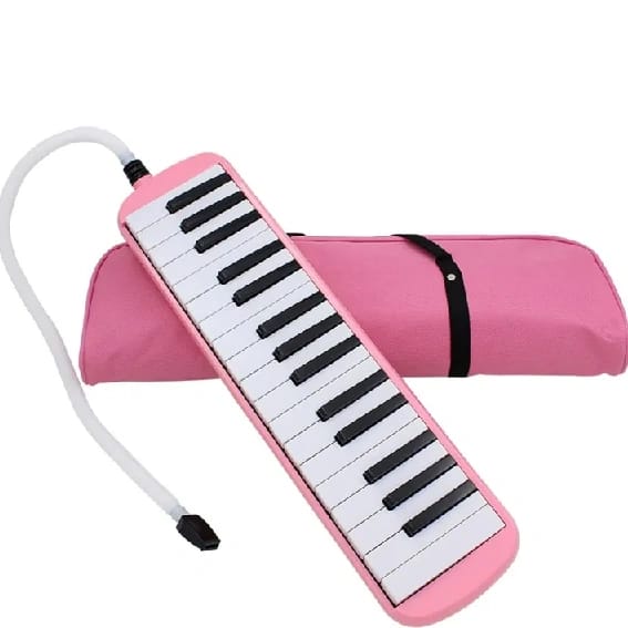 Pink Color 32 Piano Keys Melodica Musical Instrument For Music Lovers Beginners Gift With Carrying Bag - image 1