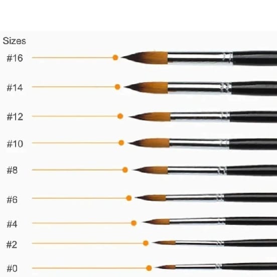 Nylon Paint Brushes Set, Inclined Plane Wooden Long Handle Brush Set Art Artist Professional Painting Supplies For Acrylic Watercolor And Oil Painting - image 2