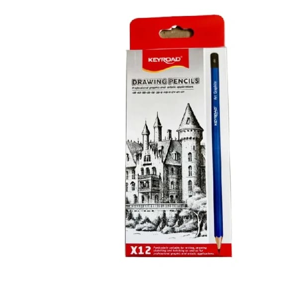 Keyroad Drawing Pencils / Art Graphite Professional Graphic And Artistic Applications (8B/6B/5B/4B/3B/2B/B/HB/H/2H/4H/6H) - image 1