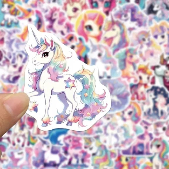 10 Pieces Different Unicorn Stickers Girls Unicorn Kawaii Sticker Unicorn Sticker For Laptop, Cars, Motorcycle, Bike, Skateboard, Luggage, Suitcase, DIY Party Supplies - image 3
