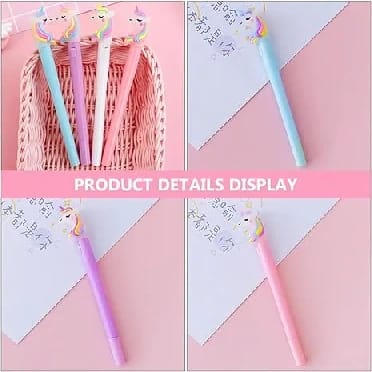 Unicorn Multicolor Led Light Gel Pen Set Of 4 - image 5