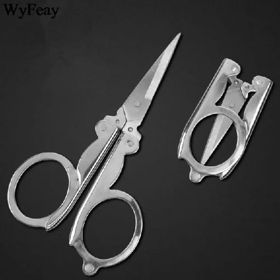 Small Folding Cutting Scissor Used For Travelling/Pocket Scissor/Stainless Steel/Mini Folding Pocket Scissors/Student Scissor/Used For Craft Work - image 2