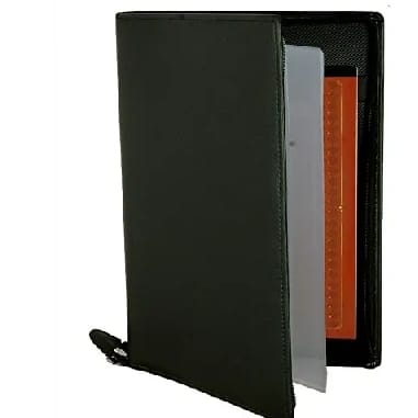 Magpie Document Bag Magpie Executive Series Faux Leather Document Folder 4 Ring Style B4 Size Black - image 1