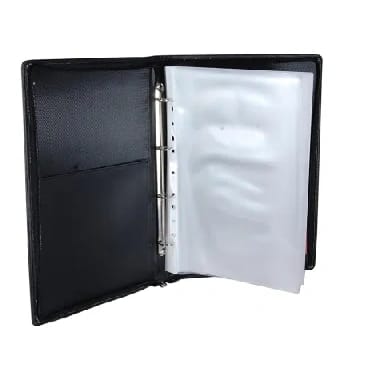 Magpie Document Bag Magpie Executive Series Faux Leather Document Folder 4 Ring Style B4 Size Black - image 3