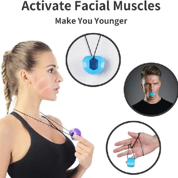 Jaw Exerciser, 1Pcs Jawline Exerciser, Natural Face & Neck Lifting Exercise, Mouth Exerciser Face Slimmer Double Chin Reducer For Men & Women By Sunrise - image 1