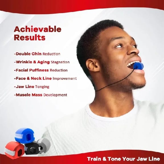 Jaw Exerciser, 1Pcs Jawline Exerciser, Natural Face & Neck Lifting Exercise, Mouth Exerciser Face Slimmer Double Chin Reducer For Men & Women By Sunrise - image 5
