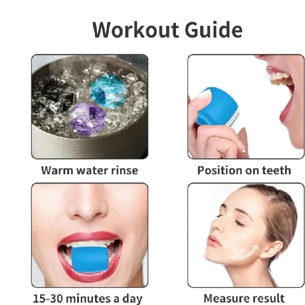 Jaw Exerciser, 1Pcs Jawline Exerciser, Natural Face & Neck Lifting Exercise, Mouth Exerciser Face Slimmer Double Chin Reducer For Men & Women By Sunrise - image 3