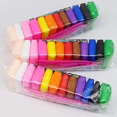 12 Colors Air Dry Clay, Ultra Light Modeling, QMay Magic Artist Studio Toy, No-Toxic Dough, Creative Art DIY Crafts, Gift For Kids - image 1