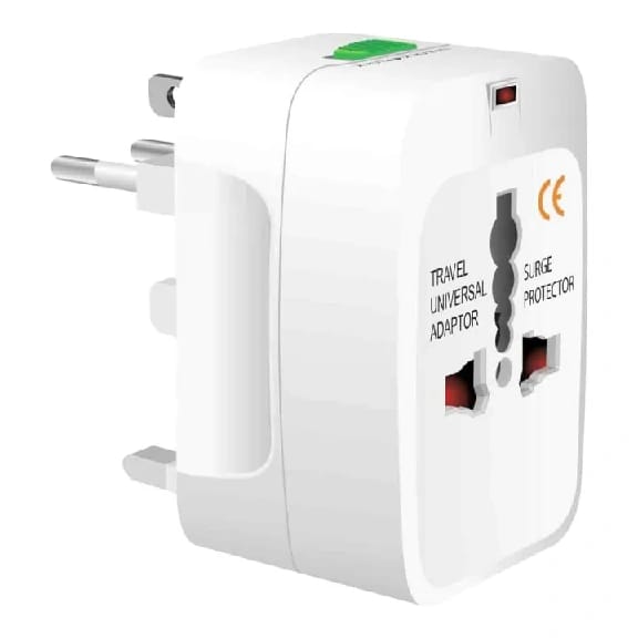 Travel Adapter, Universal All-In-One Worldwide International Travel Plug Converter-USA EU AUS/NZ UK Europe Asia And Works On All Country - image 1