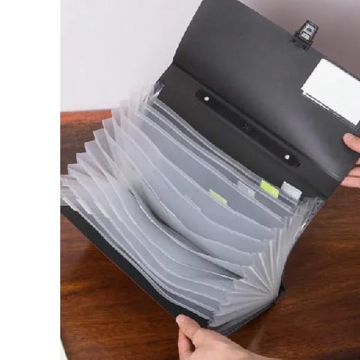 13 Pocket A4 Expanding File With Lock And Handle For School And Office (Multicolor) - image 5