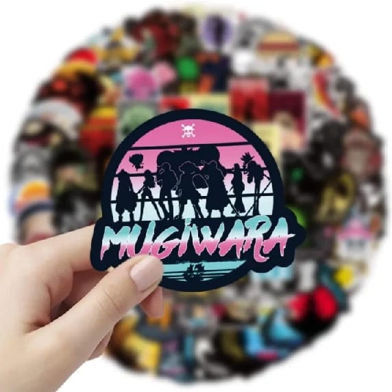 10pcs Random One Piece Stickers For Kids Teens Adults Boys Girls, Anime Fans Stickers Pack For Mobile Water Bottles Laptop Guitar Notebooks Planners Bicycle Hard Hat Helmet Brand: NC - image 2