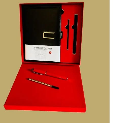 2 In 1 Gift Combo Classic Vintage Notebbok & Pen With Gift Box Include 1 Extra Refil (Special Gif Combo) - image 1