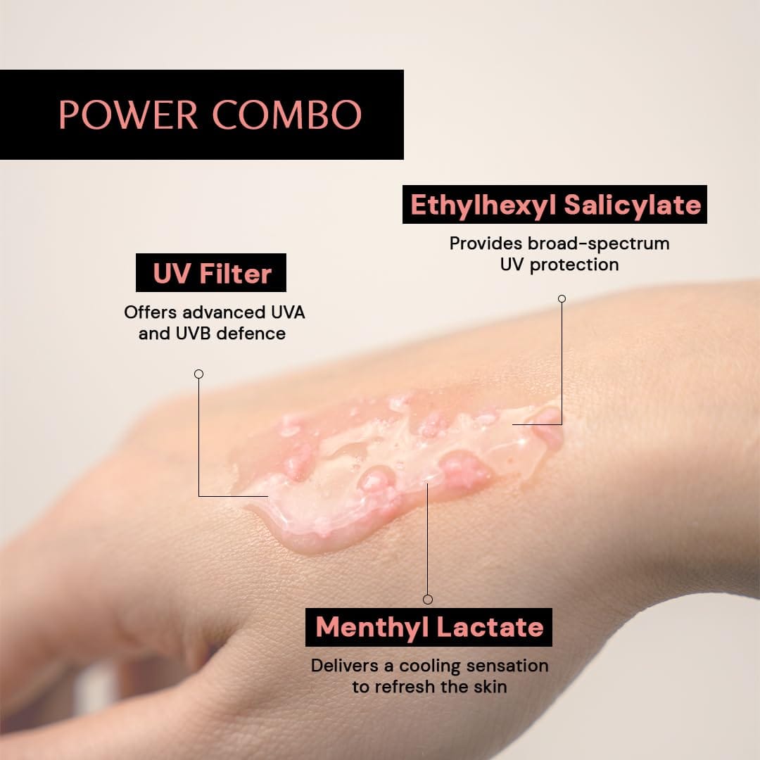 Deconstruct Invisible Water Sunscreen SPF 50 PA+++ | Instant Cooling & Freshness | 8-Hour Water-Resistant | Broad Spectrum UVA & UVB Protection | No White Cast | For All Skin Types | 40g - image 2