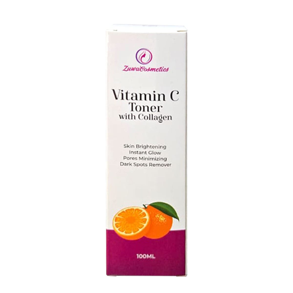 Zuwa Cosmetics Vitamin C Toner With Collagen For Instant Glow Minimized Pores Reduces Dark Spots And Briightenss Skin With Aloevera And Allantoin 100ml - image 1