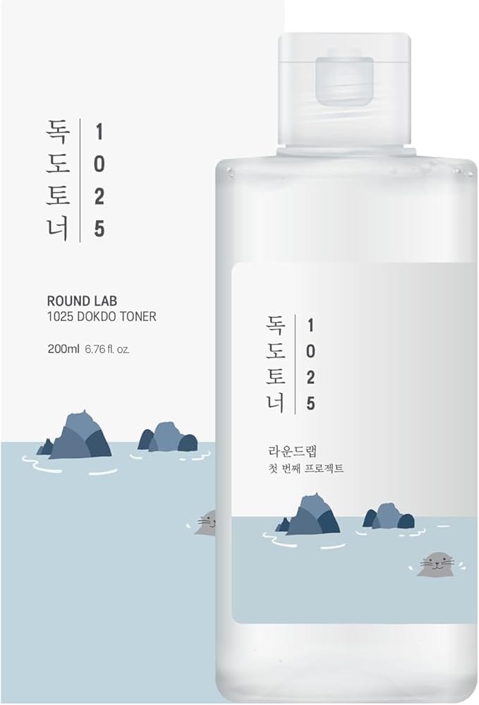 ROUND LAB Dokdo Toner | Exfoliate daed skin cells, Replenish skin with long lasting moisture, Hydrating, Watery Type Toner 6.76fl.oz 200ml - image 1