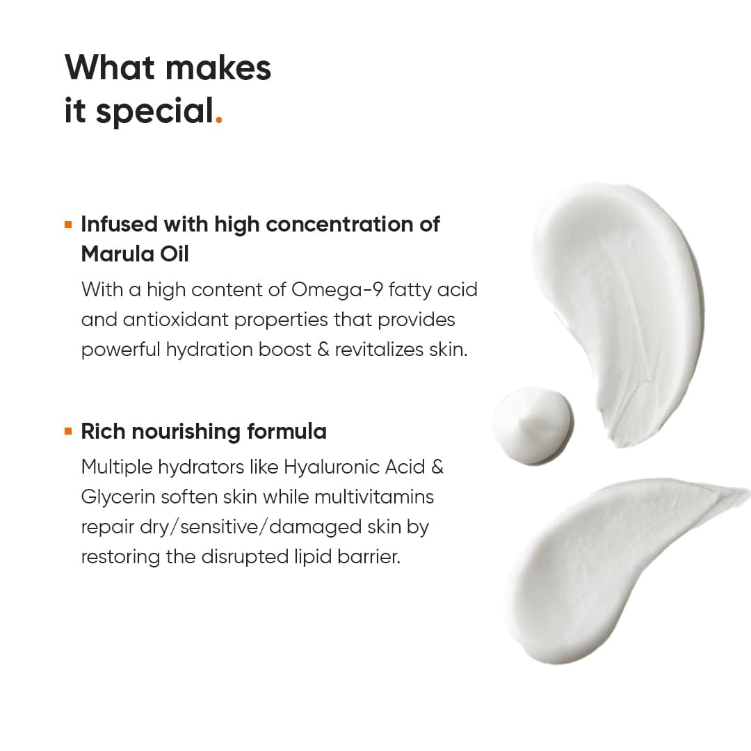 Minimalist Marula Oil 5% Face Moisturizer For Dry Skin With Hyaluronic Acid For Deep Nourishment & Hydration, For Men & Women - image 5