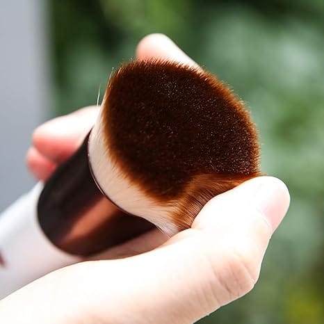 DUcare Foundation Brush,Flat Top Kabuki Brush Synthetic Professional Makeup Brush Liquid Blending Mineral Powder Buffing Stippling Makeup Tools, White - image 4