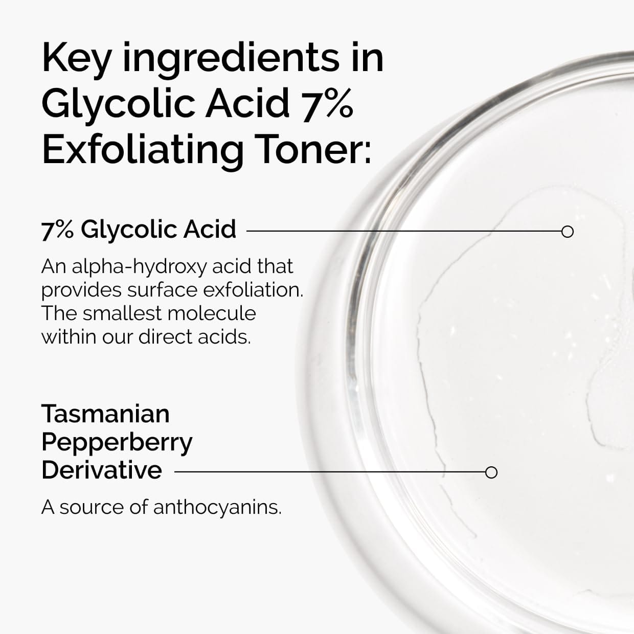 The Ordinary Glycolic Acid 7% Exfoliating Toner, Brightening and Smoothing Daily Toner for More Even-Looking Skin Tone 240ml - image 3