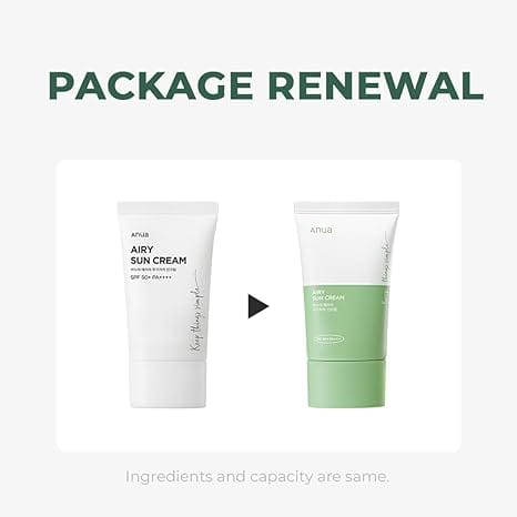 ANUA Airy Sun Cream spf 50+ PA+++| NO RESIDUE, MOISTUREIZD SKIN , LIGHT WEIGHT, NON-GREASY SUNSCREEN LIGHTWEIGHT, NON STICKY KOREAN SUNSCREEN KOREAN SKINCARE 50ML - image 3