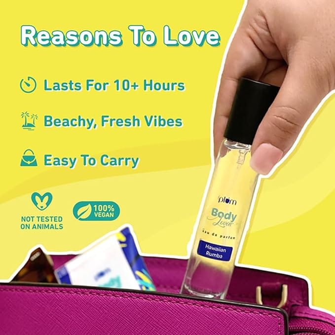 Plum BodyLovin' Vanilla Vibes Perfume | Long Lasting & Premium Warm Vanilla Fragrance | Luxury Perfume For Women | Sweet, Warm & Irresistible Notes of Vanilla | Travel-Friendly | High On Fun 15 ml - image 3