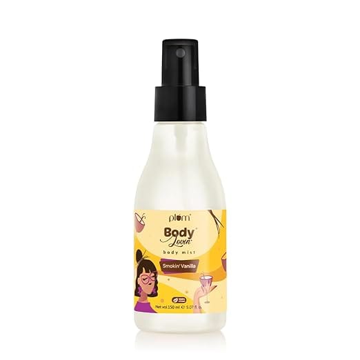 Plum BodyLovin' Smokin' Vanilla Body Mist | Long Lasting Spicy Vanilla Fragrance For Women & Men With Honeysuckle, Musk & Vanilla | High On Fun | Travel-Friendly Perfume Body Spray 150 ml - image 1
