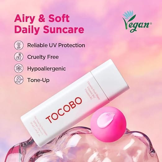 TOCOBO Vita Tone Up Sun Cream SPF50+ PA++++ 2.82oz / 50ml | Natural Ingredients Moist Vitamin Sunscreen | Vegan Sunscreen for Face - image 2