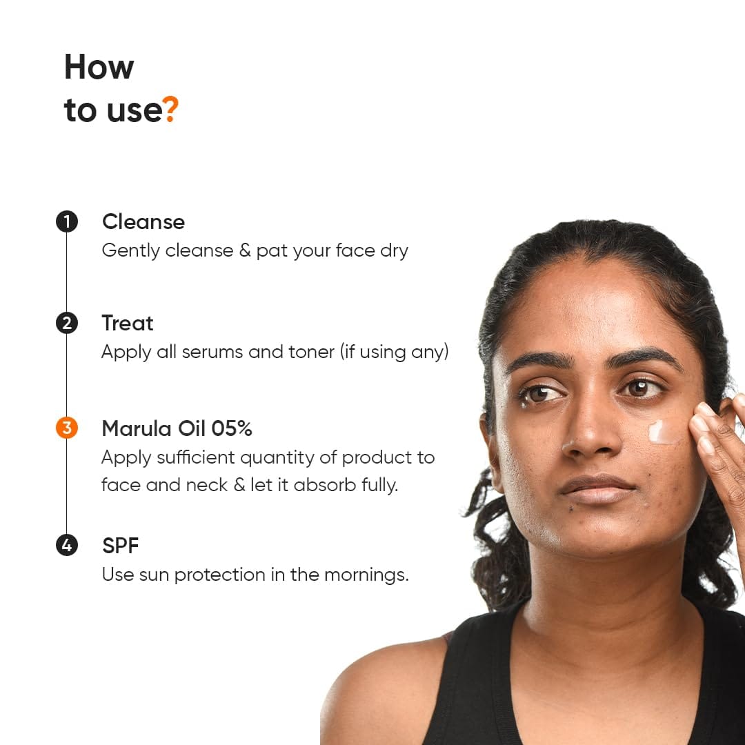 Minimalist Marula Oil 5% Face Moisturizer For Dry Skin With Hyaluronic Acid For Deep Nourishment & Hydration, For Men & Women - image 2