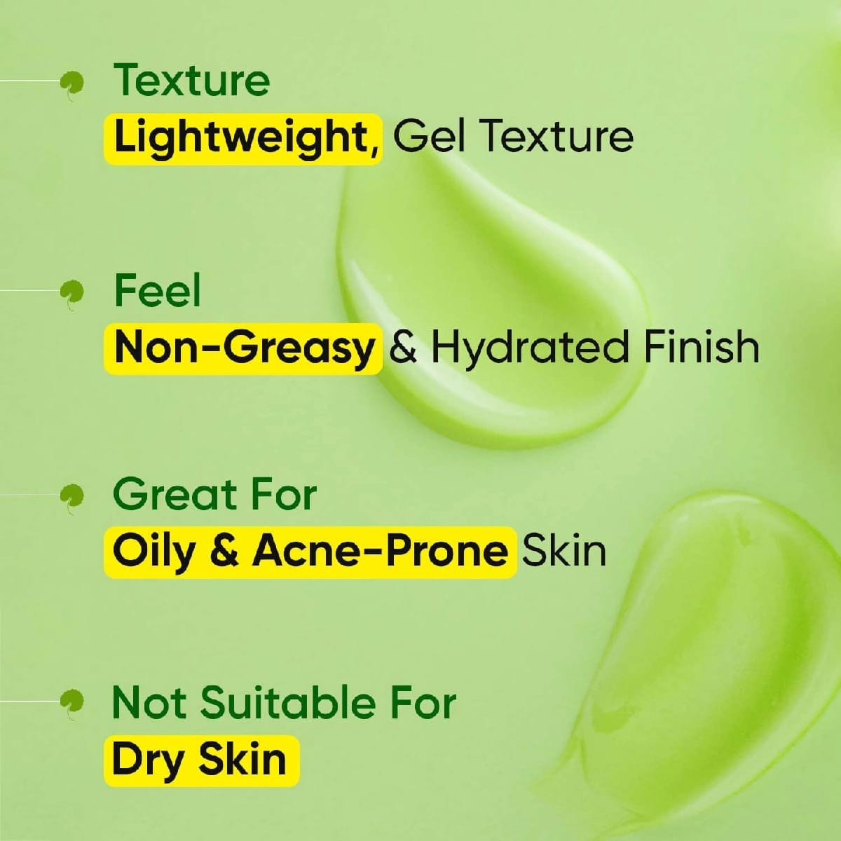 Dot & Key CICA Calming Skin Renewing Night Gel with Niacinamide, Green Tea & Hyaluronic 60ml - image 4