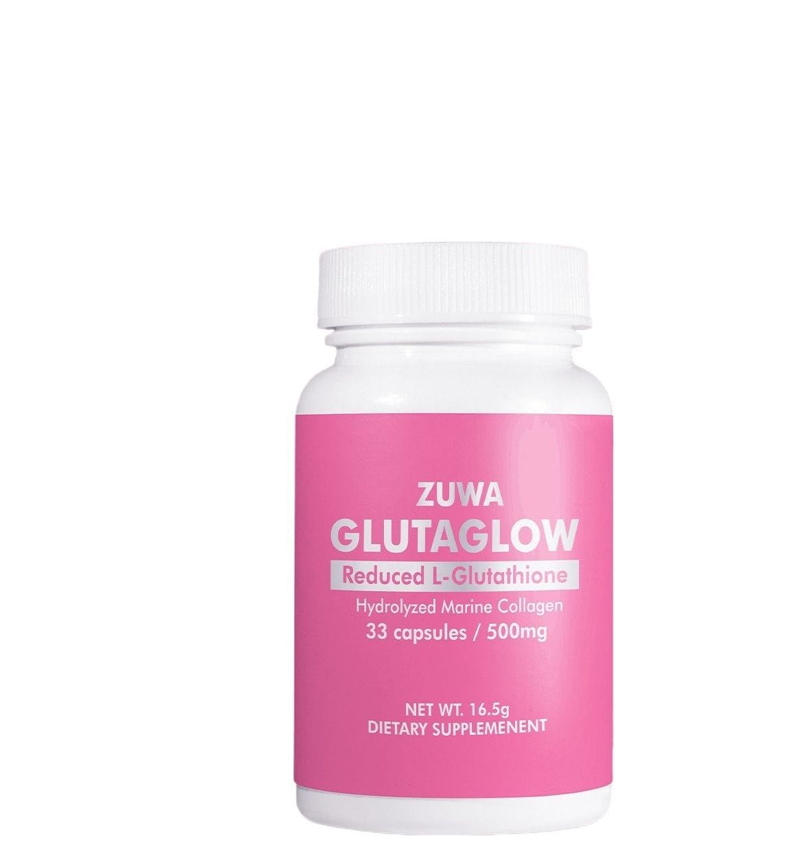Zuwa Cosmetics Gluta Glow Capsule | Reduced L - Glutathione | 33 capsules | Co||agen Production and whitens and brightens the skin | 16.5g - by Zuwa Cosmetics - image 1