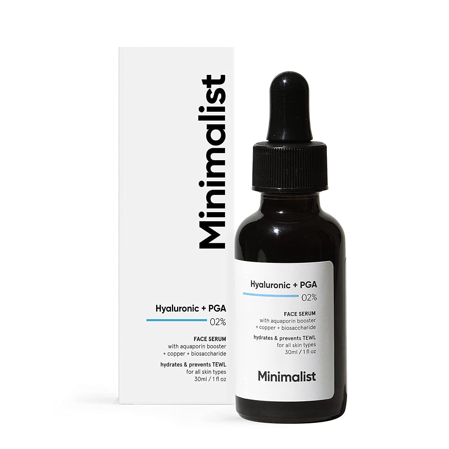 Minimalist 2% Hyaluronic Acid + PGA Serum for Intense Hydration, Glowing Skin & Fines Lines 30ml - image 1