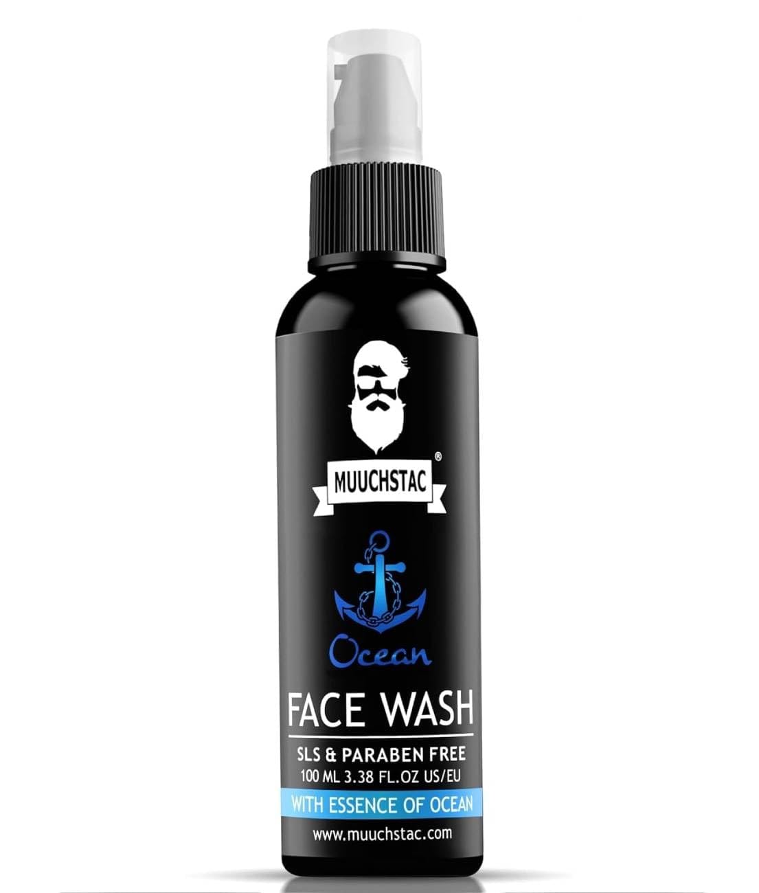 Muuchstac Ocean Face Wash for Men | Fight Acne & Pimples, Brighten Skin, Clears Dirt, Oil Control, Refreshing Feel - Multi-Action Formula (100 ml) - image 1