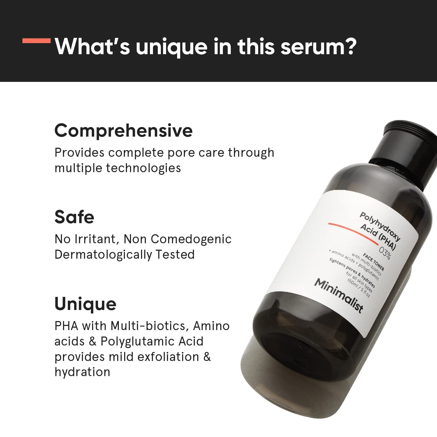 Minimalist PHA 3% Alcohol Free Face Toner, 150 ml - image 2