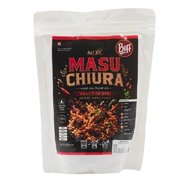Buff Masu Chiura Ready To Eat Instant Nepali Snack - image 1