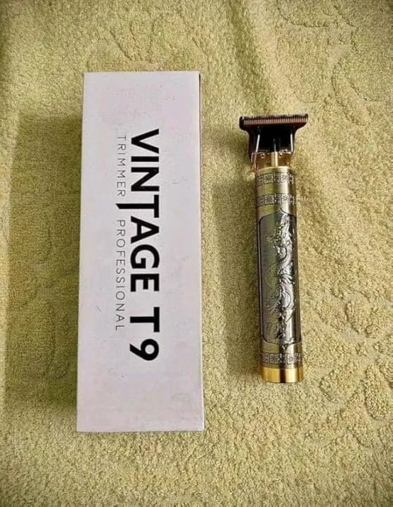 Vintage T9 Professional Electric Rechargeable Trimmer Plastic Body For Men - image 4
