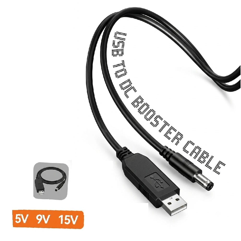 Frezzil FZ27 USB To DC Booster Cable (5V / 9V / 15V) Cable For Routers & Electronics - image 2
