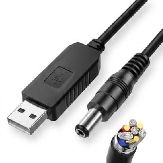 Frezzil FZ27 USB To DC Booster Cable (5V / 9V / 15V) Cable For Routers & Electronics - image 1