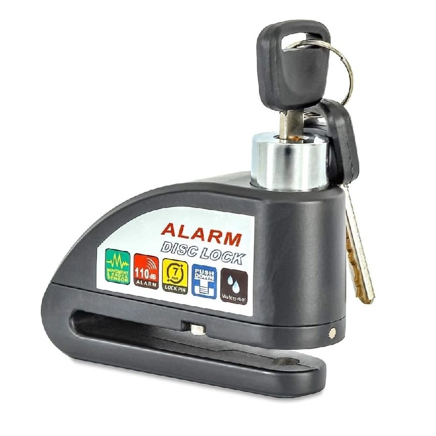 Alarm Brake Disc Lock Theft Protection For Motorbike Scooter - image 1