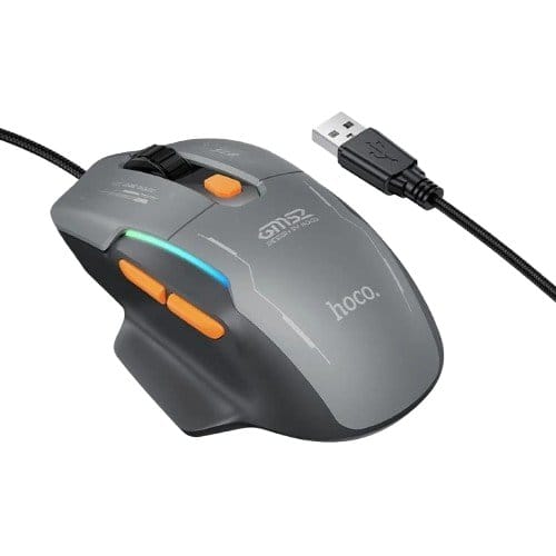 HOCO GM52 RGB Gaming Wired Mouse (12800 DPI, 1000Hz, 6-Button) - image 1