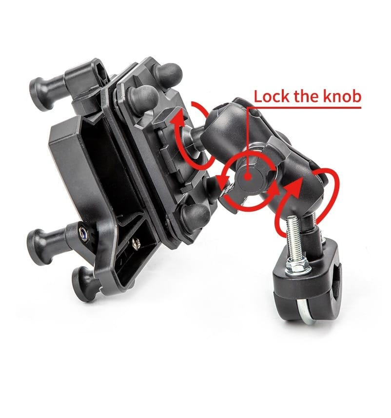 MTB Motorcycle Phone Mount Bike Smartphone Holder With 360° Rotation And Shockproof Protection - image 2