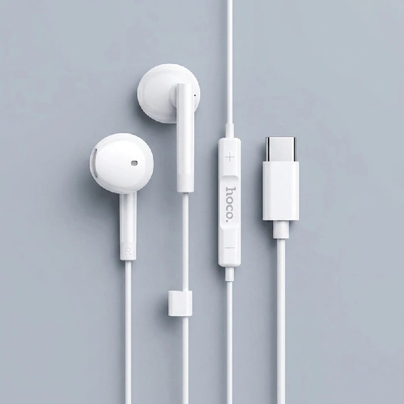 Hoco M95 Type-C Wire-Controlled Earphones With Mic & Digital Chip - image 1