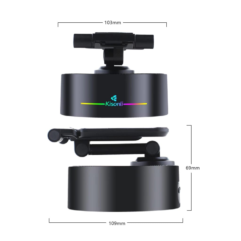 KISONLI M5 Bluetooth Speaker With Phone Holder And Wireless Charging - image 3