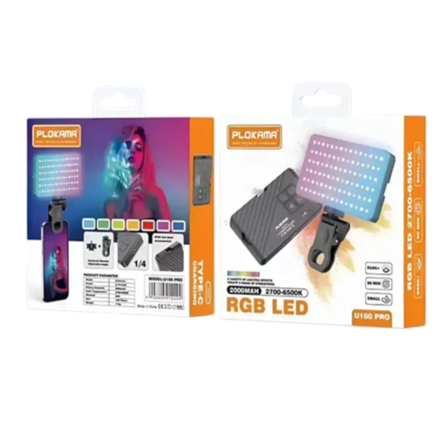 Plokama U160 Pro Rechargeable RGB LED Light - image 5